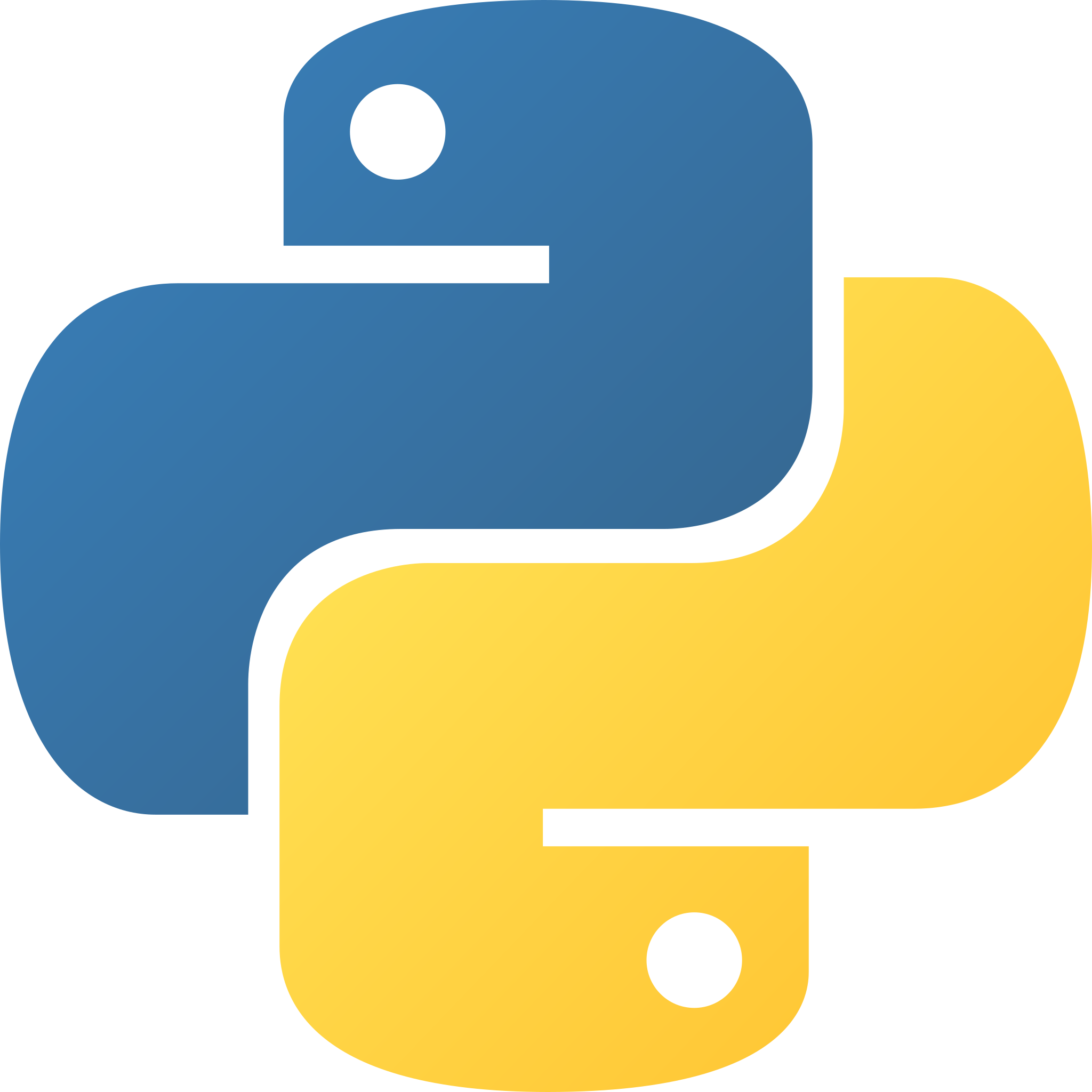 The python language logo
